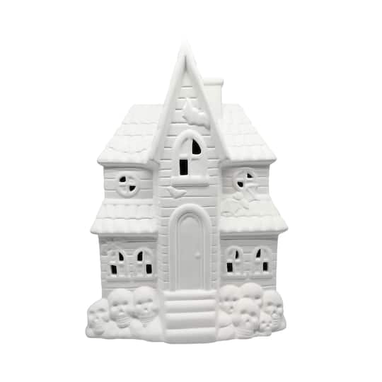 12.5" Haunted House DIY Ceramic LED Décor by Make Market®
